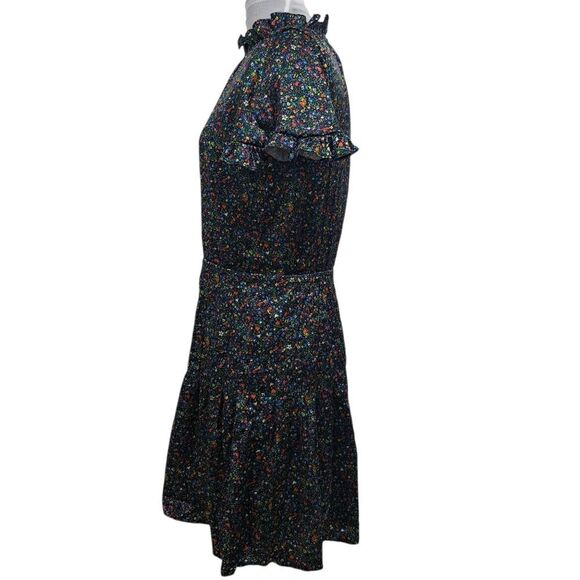 Cynthia Rowley Tina Silk Floral Ditsy Ruffle Mini Dress Size 8 Multi-Color NWT - Picture 4 of 16